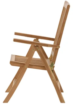 Rimini Matgrupp 100 cm ink Positionsstolar Teak