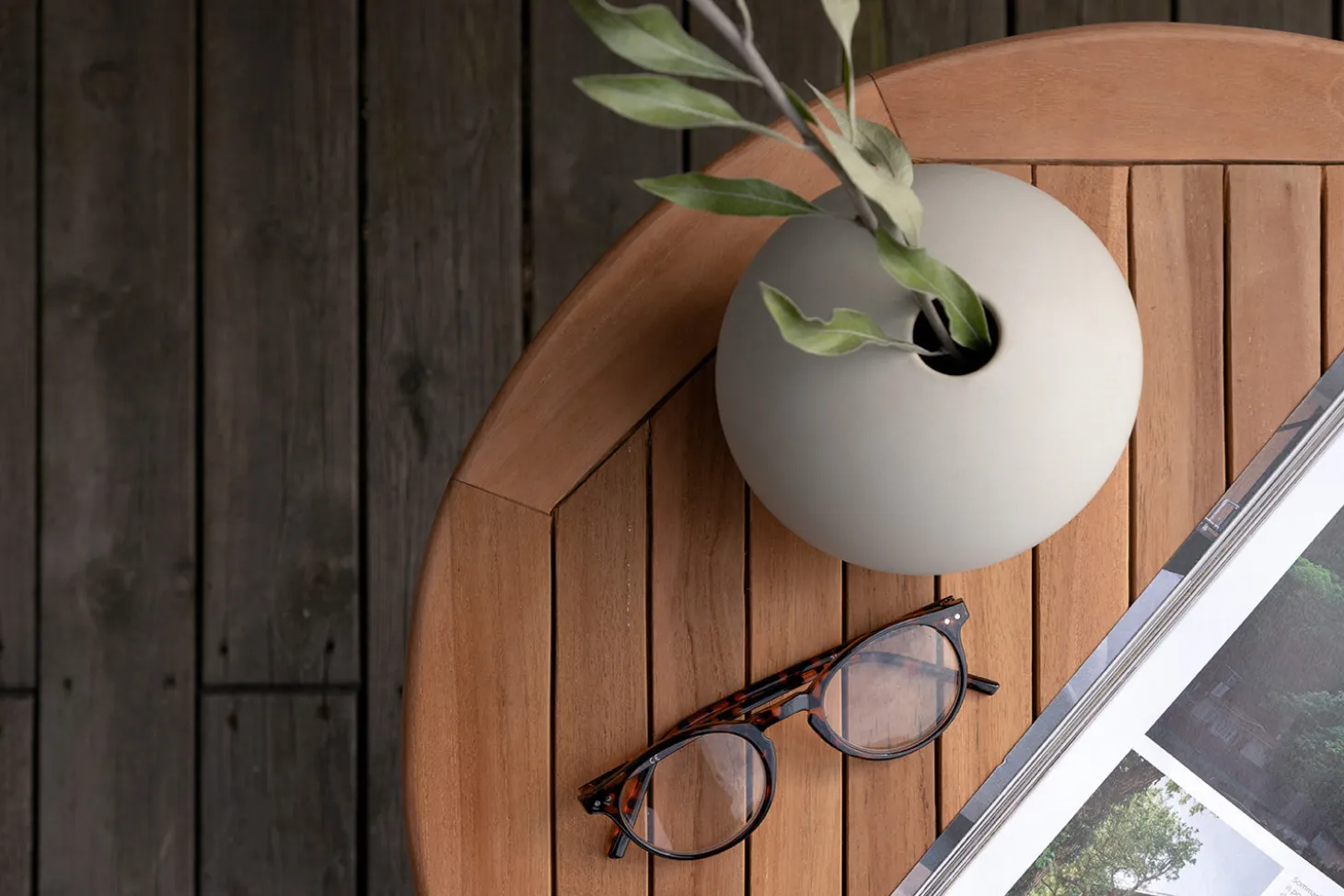 Rimini Sidobord Teak