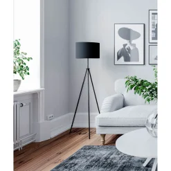 Rina Golvlampa Svart