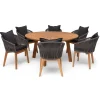 Ringsjö Utebord Ø150 cm Brun
