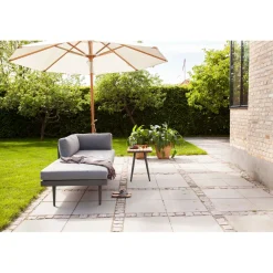 Rio Antracit/Teak Loungebord 50x45 cm