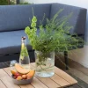 Rio Antracit/Teak Loungebord 60x120 cm
