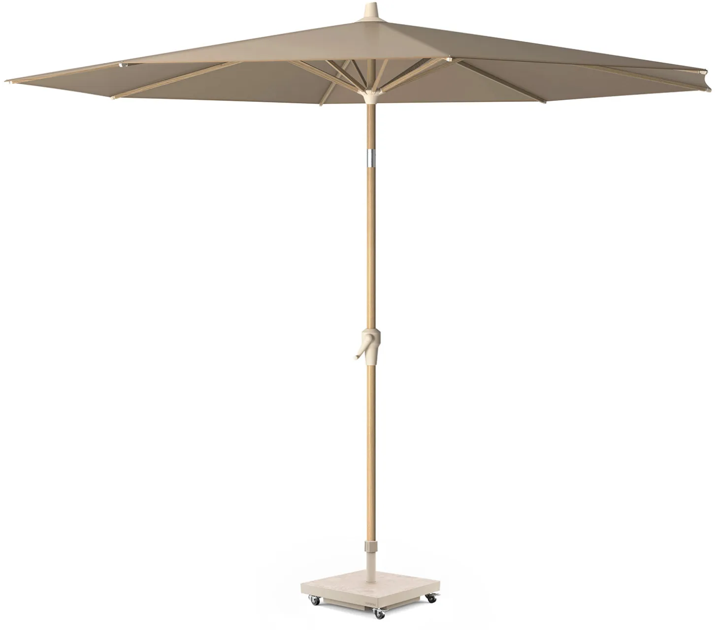 Riva Parasoll 250 cm Teak Look / Taupe