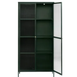 Riviera Vitrinskåp 190 cm Grön