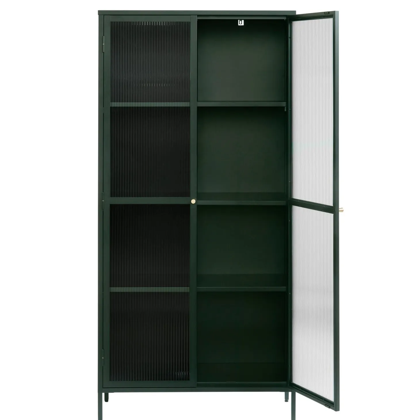 Riviera Vitrinskåp 190 cm Grön