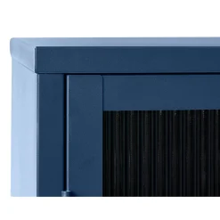 Riviera Vitrinskåp 140 cm Stålblå