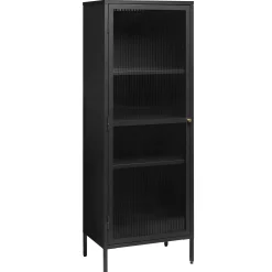 Riviera Vitrinskåp 160 cm Svart