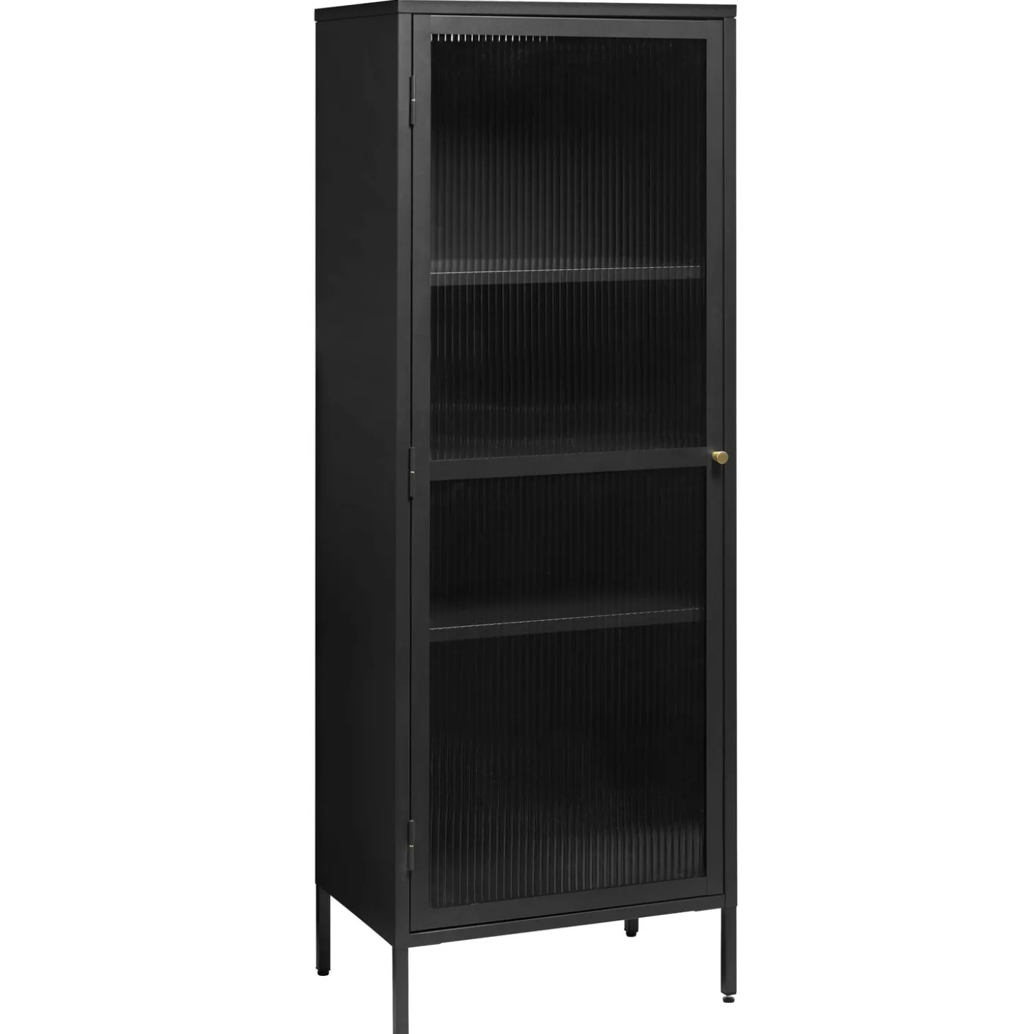 Riviera Vitrinskåp 160 cm Svart