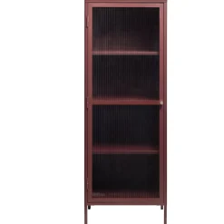 Riviera Vitrinskåp 160 cm Vinröd