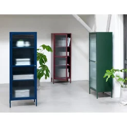 Riviera Vitrinskåp 160 cm Vinröd