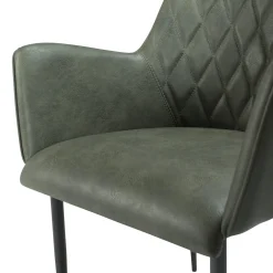 Rombo Stol Vintage Green Art.Leather