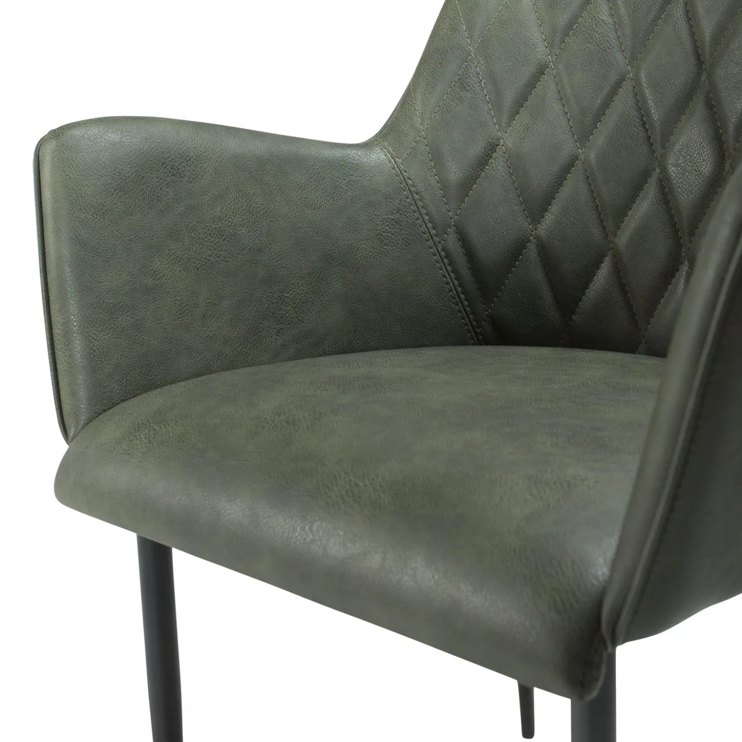 Rombo Stol Vintage Green Art.Leather