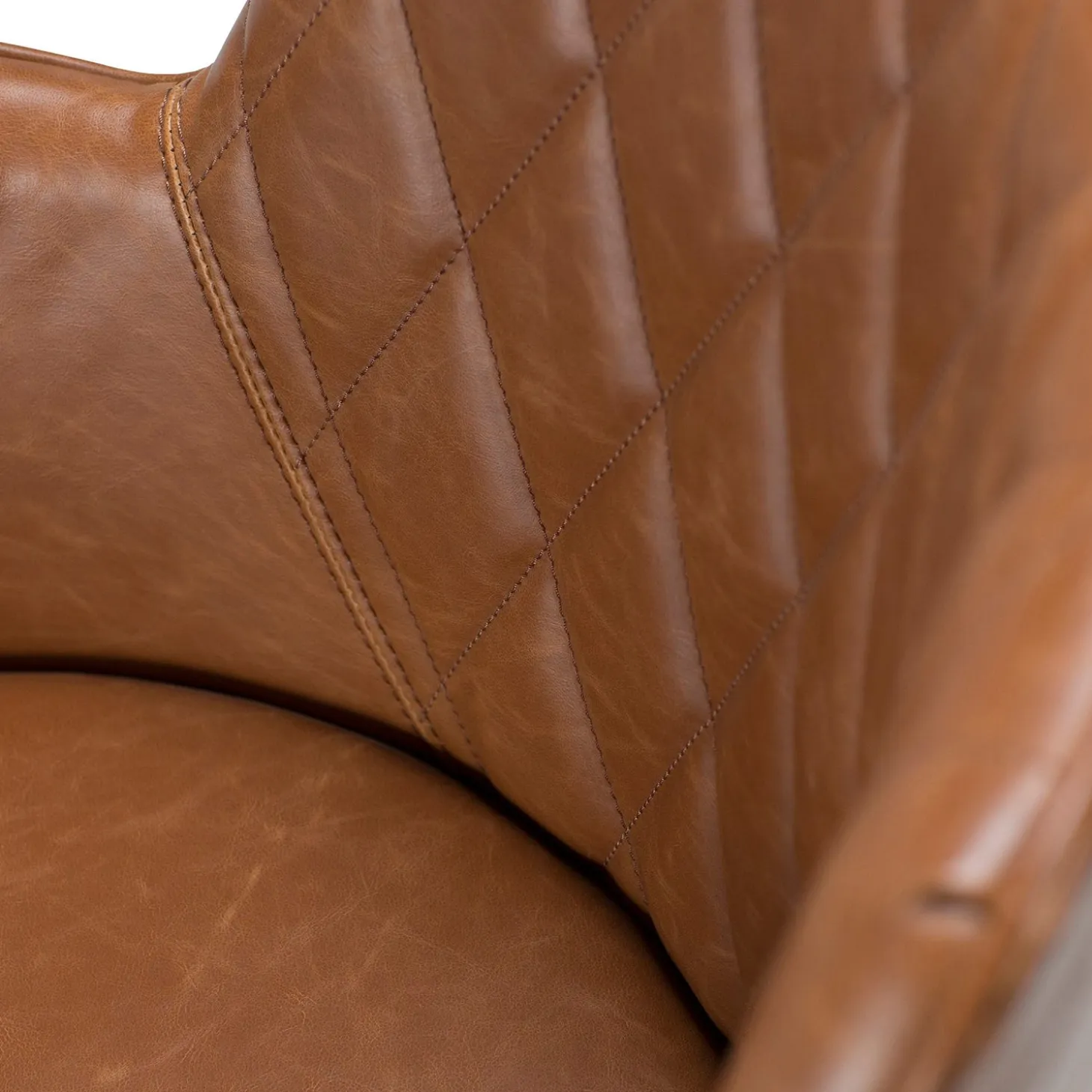 Rombo Stol Vintage Light Brown Art.Leather