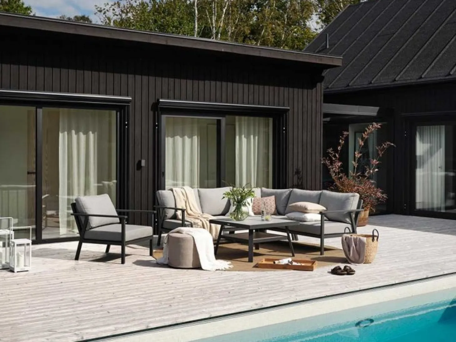 Samvaro XL 2-sits Soffa H/V Grå