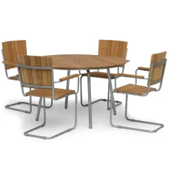 Sandhamn Karmstol Teak 4-pack