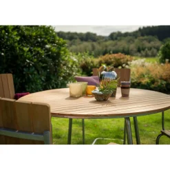 Sandhamn Utebord Ø120 cm Teak