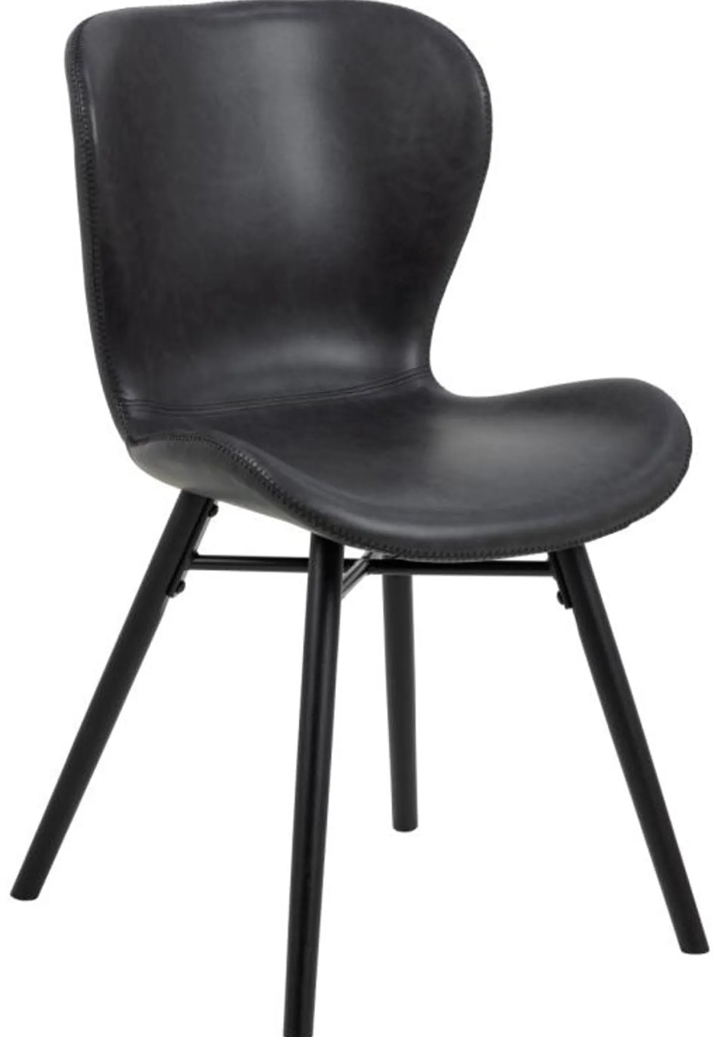 Sedan Matstol PU retro Svart/Svart