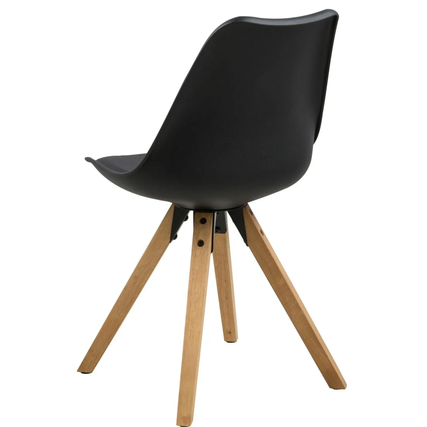 Sento Matstol PU BK Svart/Ek