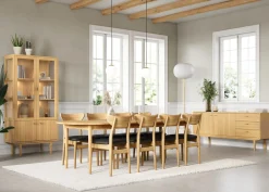 Sideboard Nr.420 2st Trädörrar 3st Lådor 186x80 cm Oljad Ek