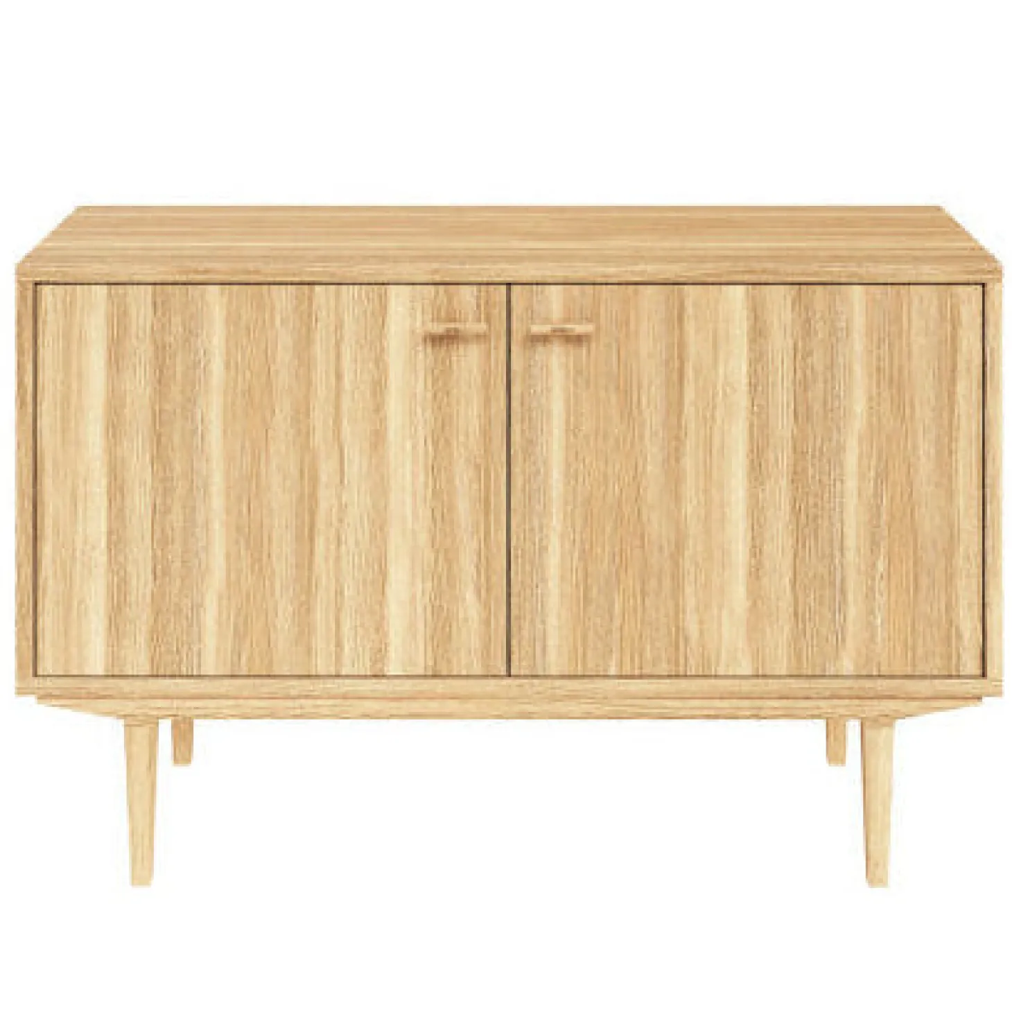 Sideboard Nr.421 2st Trädörrar 126x80 cm Oljad Ek