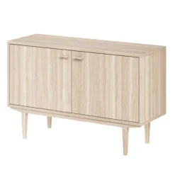 Sideboard Nr.421 2st Trädörrar 126x80 cm Vitoljad Ek