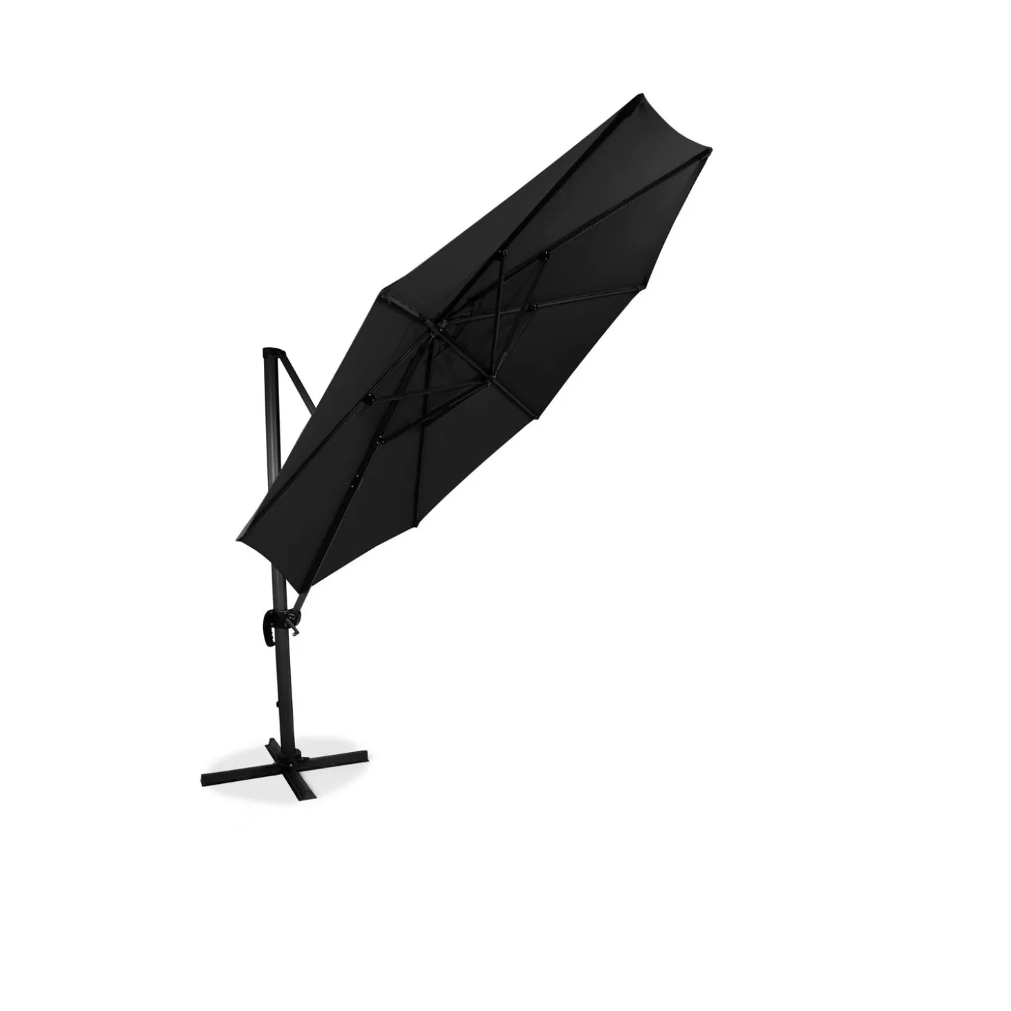 Sidewinder Hängparasoll XL 350 cm Svart