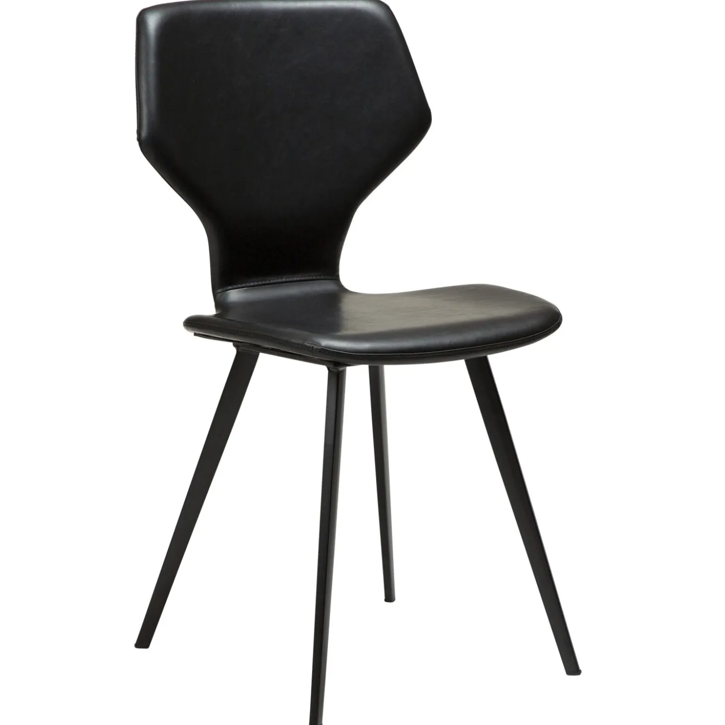 S.I.T Stol Vintage Black Art.Leather, Black