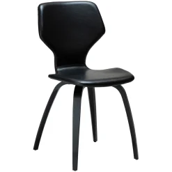 S.I.T Stol Vintage Black Art.Leather, Black Oak