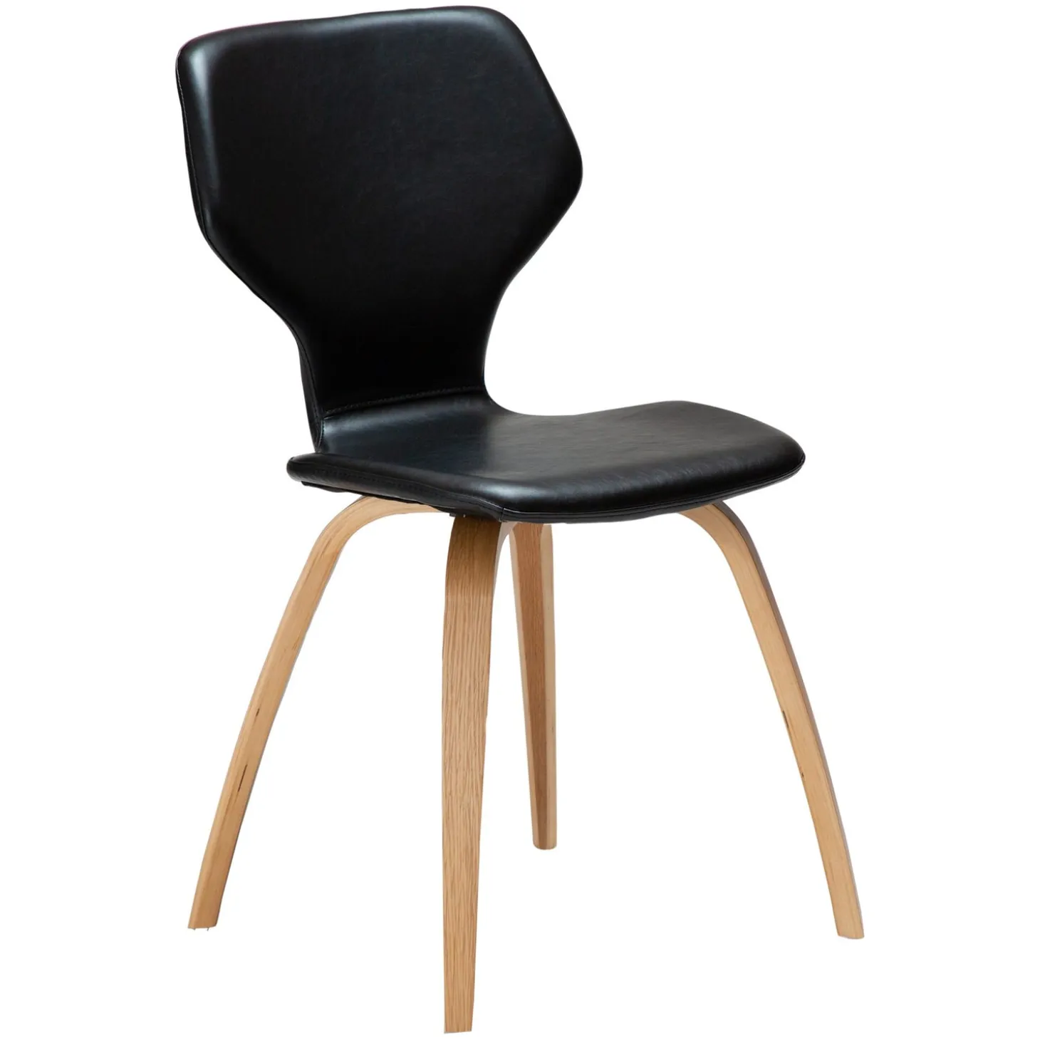 S.I.T Stol Vintage Black Art.Leather, Oak