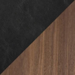 S.I.T Stol Vintage Black Art.Leather, Walnut