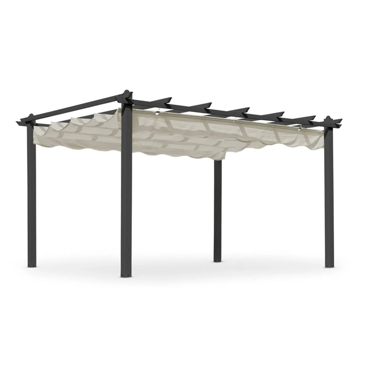 Skanör Pergola 300x400 cm Svart/Sand