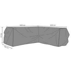 Soffskydd L235/R305 cm Andas