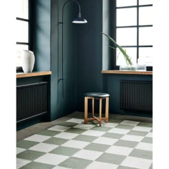 Square Matta Vit/Grön
