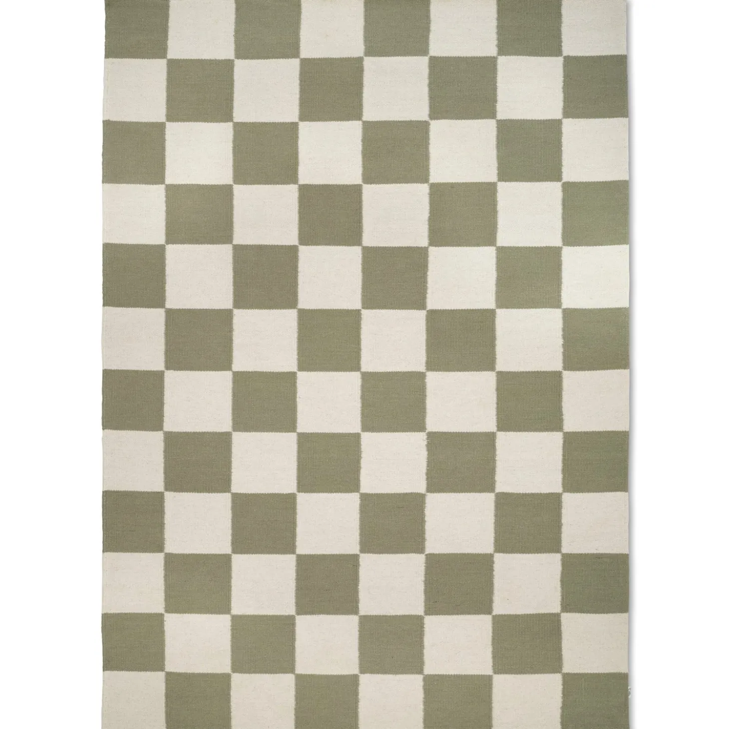 Square Matta Vit/Grön