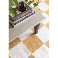 Square Matta Vit/Gul