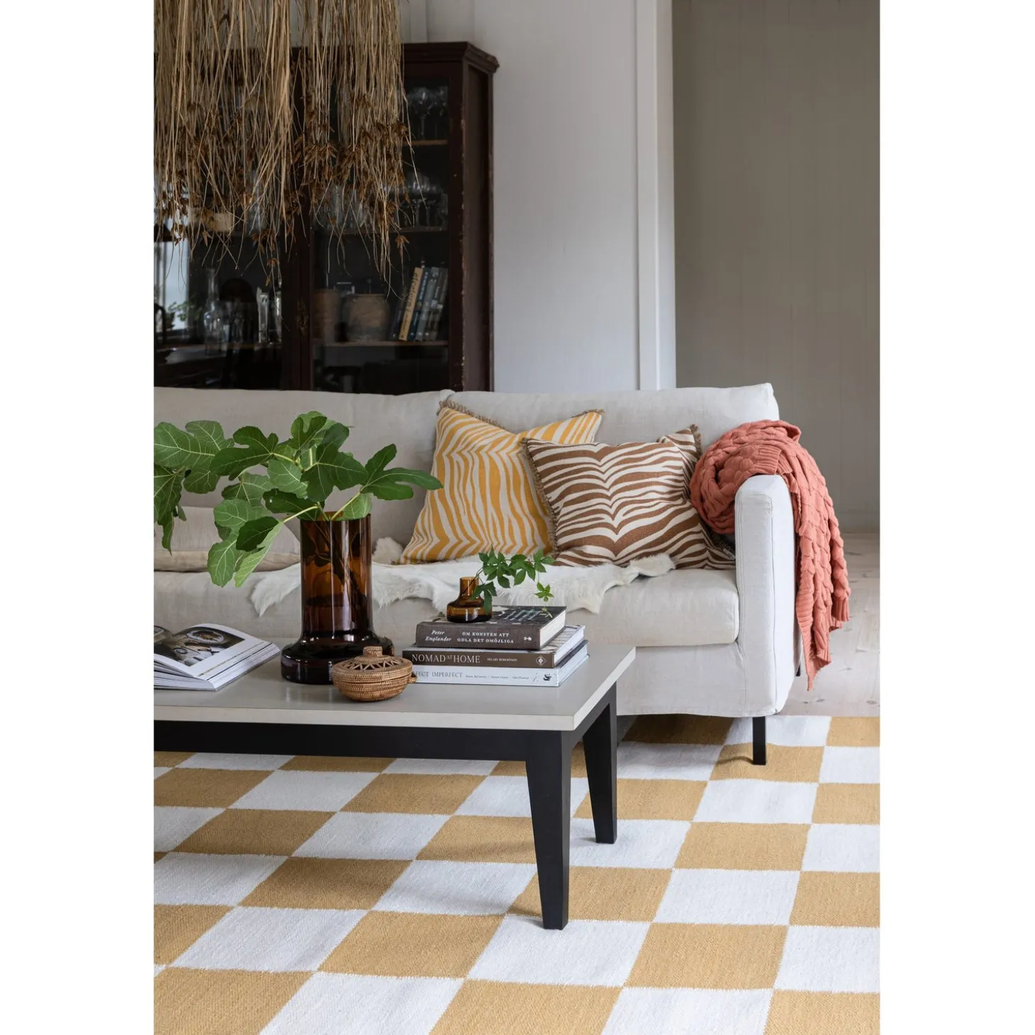Square Matta Vit/Gul