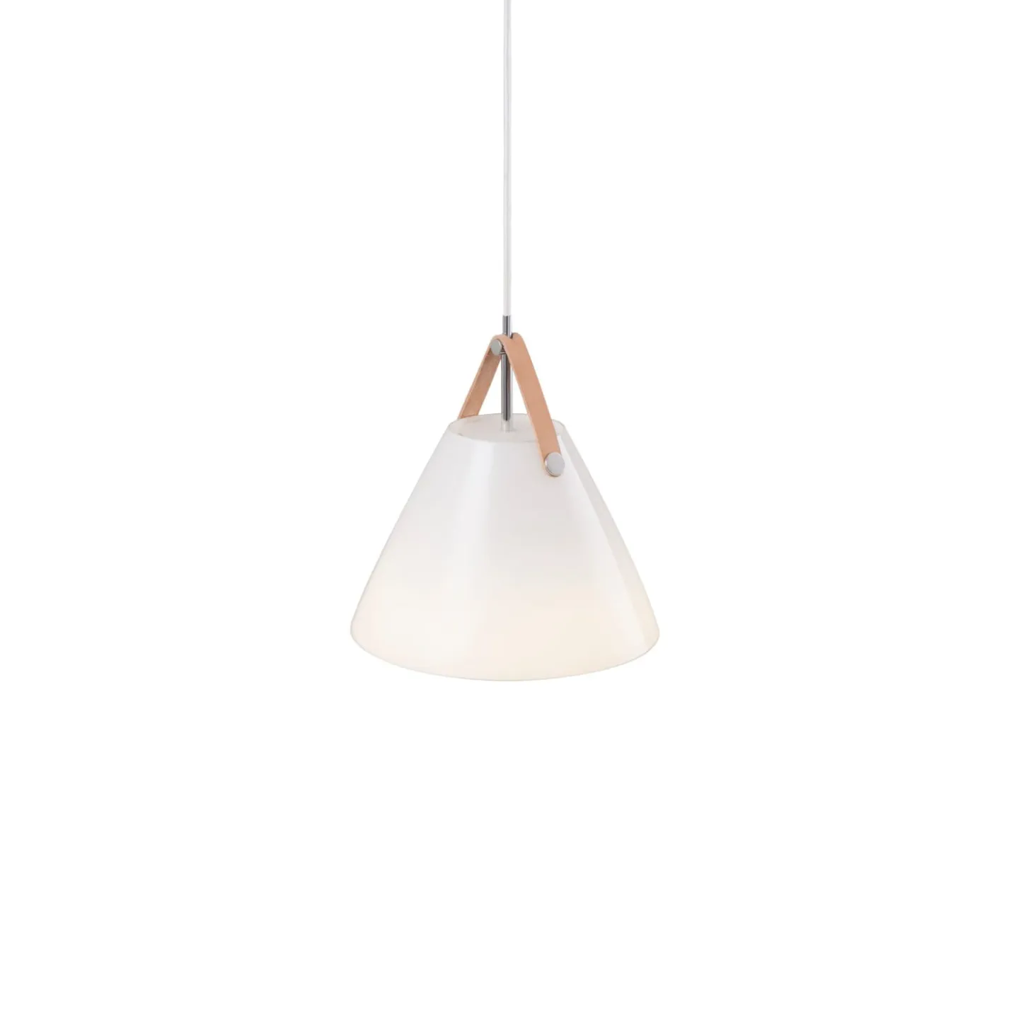 Strap Taklampa 27 cm, Opal vit