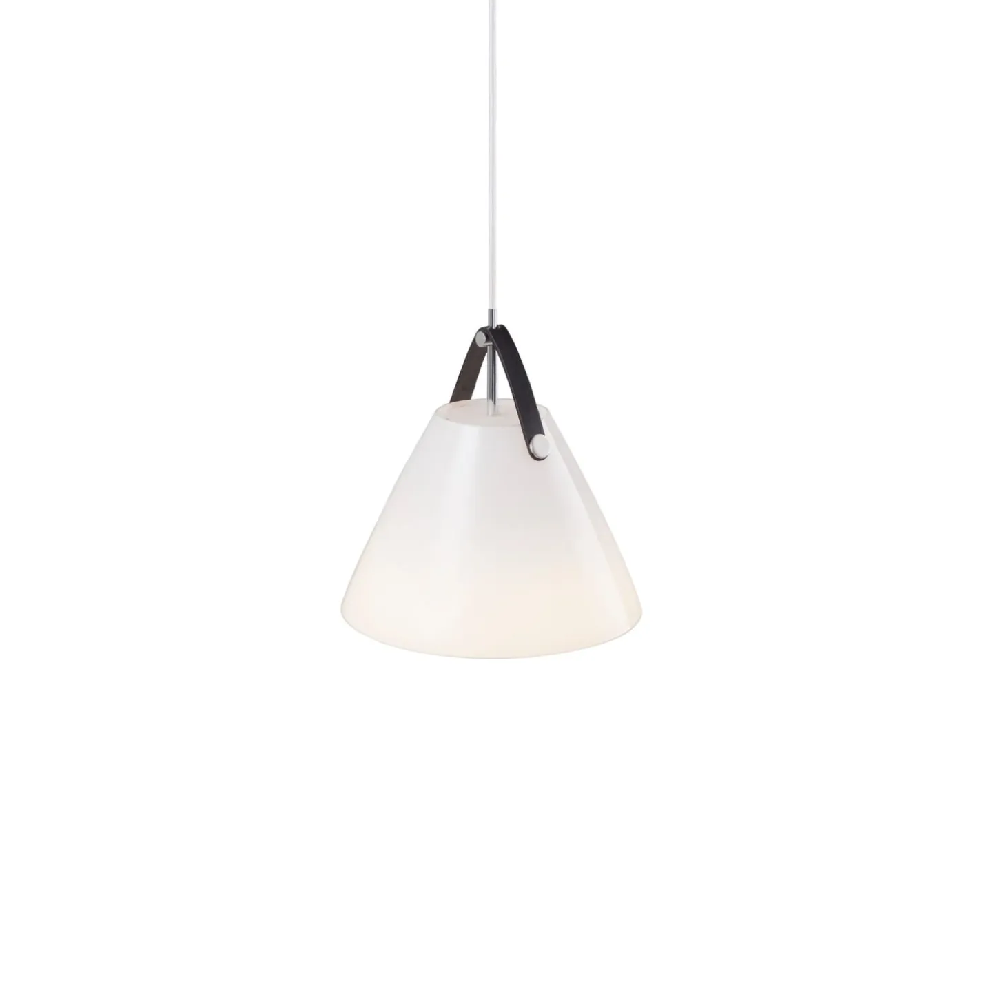 Strap Taklampa 27 cm, Opal vit