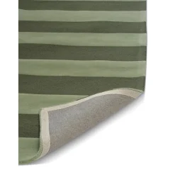 Stripe Boucle Matta Grön