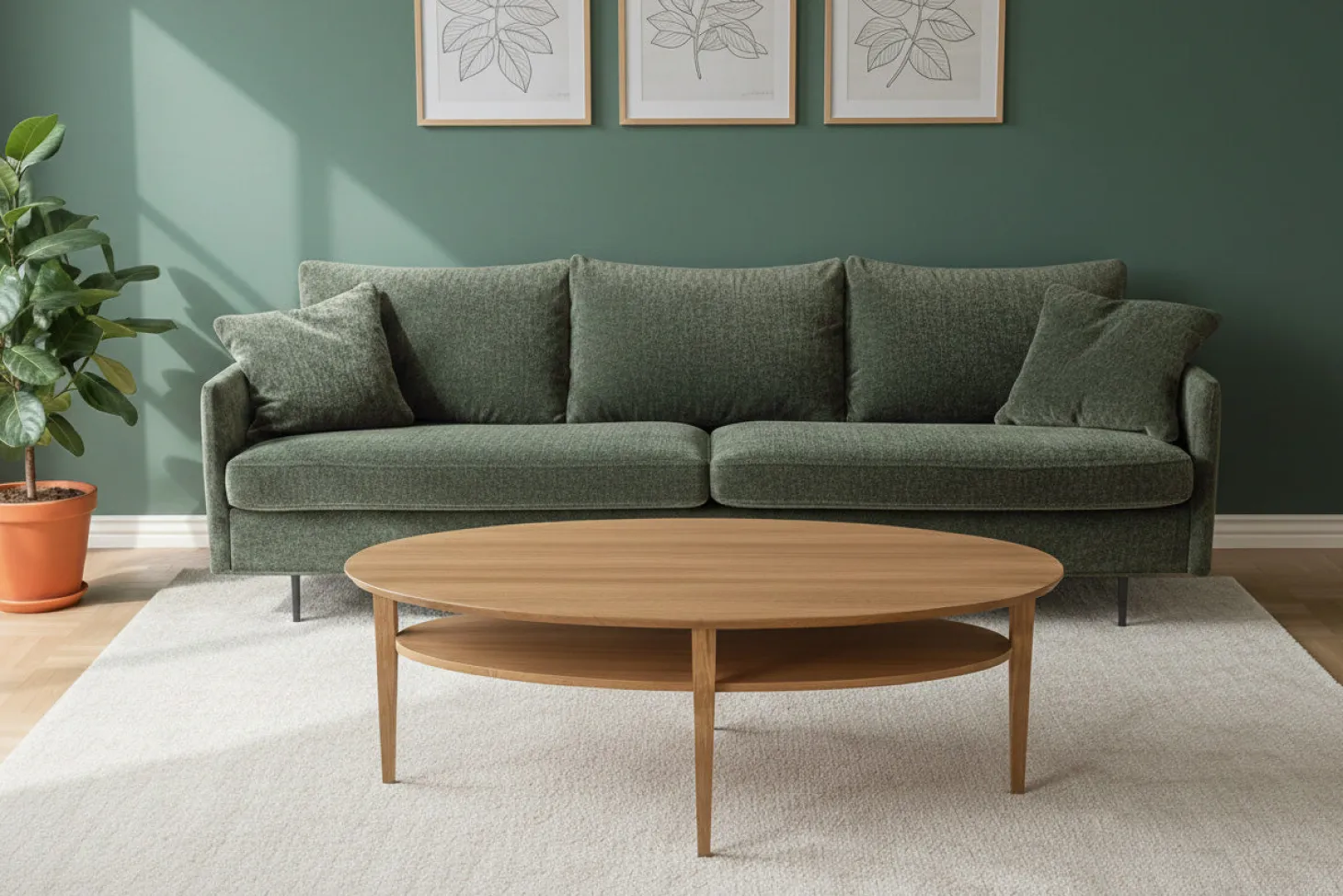 Tango Soffbord Ellips 160cm Ek