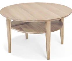 Tango Soffbord Runt 90cm Vitoljad Ek