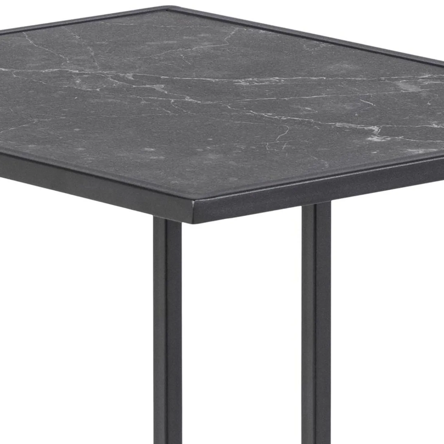 Tarbes Sidobord 63x43x35 cm Svart
