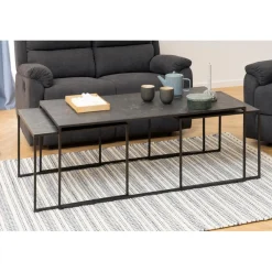 Tarbes Soffbord 120x60 cm Svart