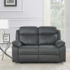 Teddy 2-Sits Reclinersoffa Grått Microfibertyg