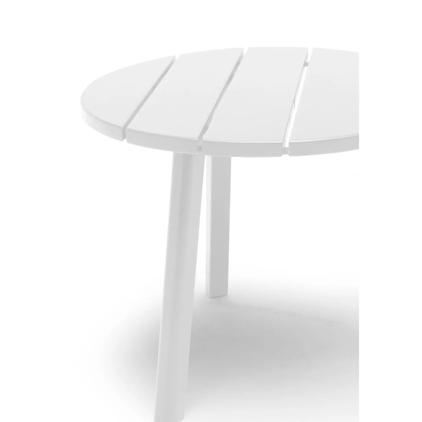 Tennessee Utesidobord Ø50 cm Vit