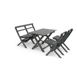 Torpet Utebord 109x67 cm Stålgrå