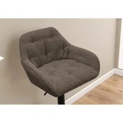 Toulon Barstol Monza tyg Taupe