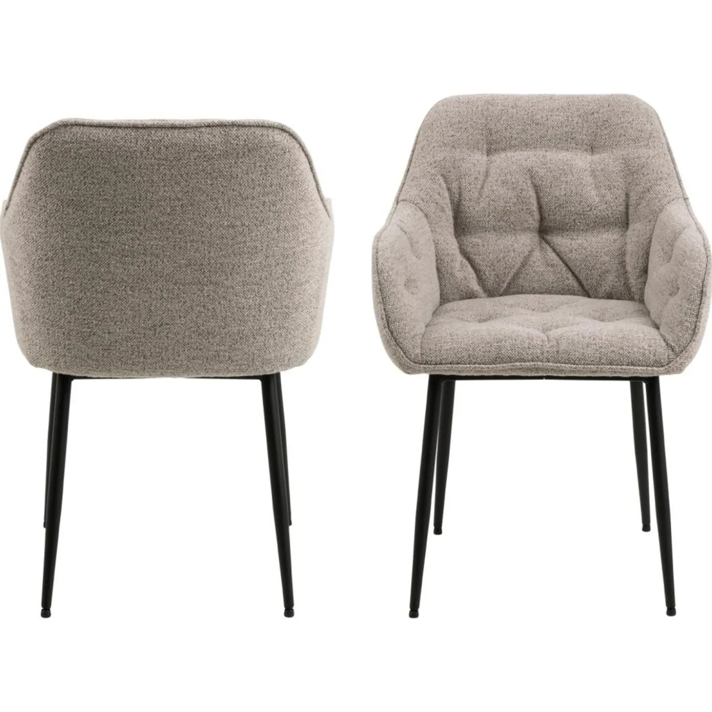 Toulon Karmstol Monza tyg Beige