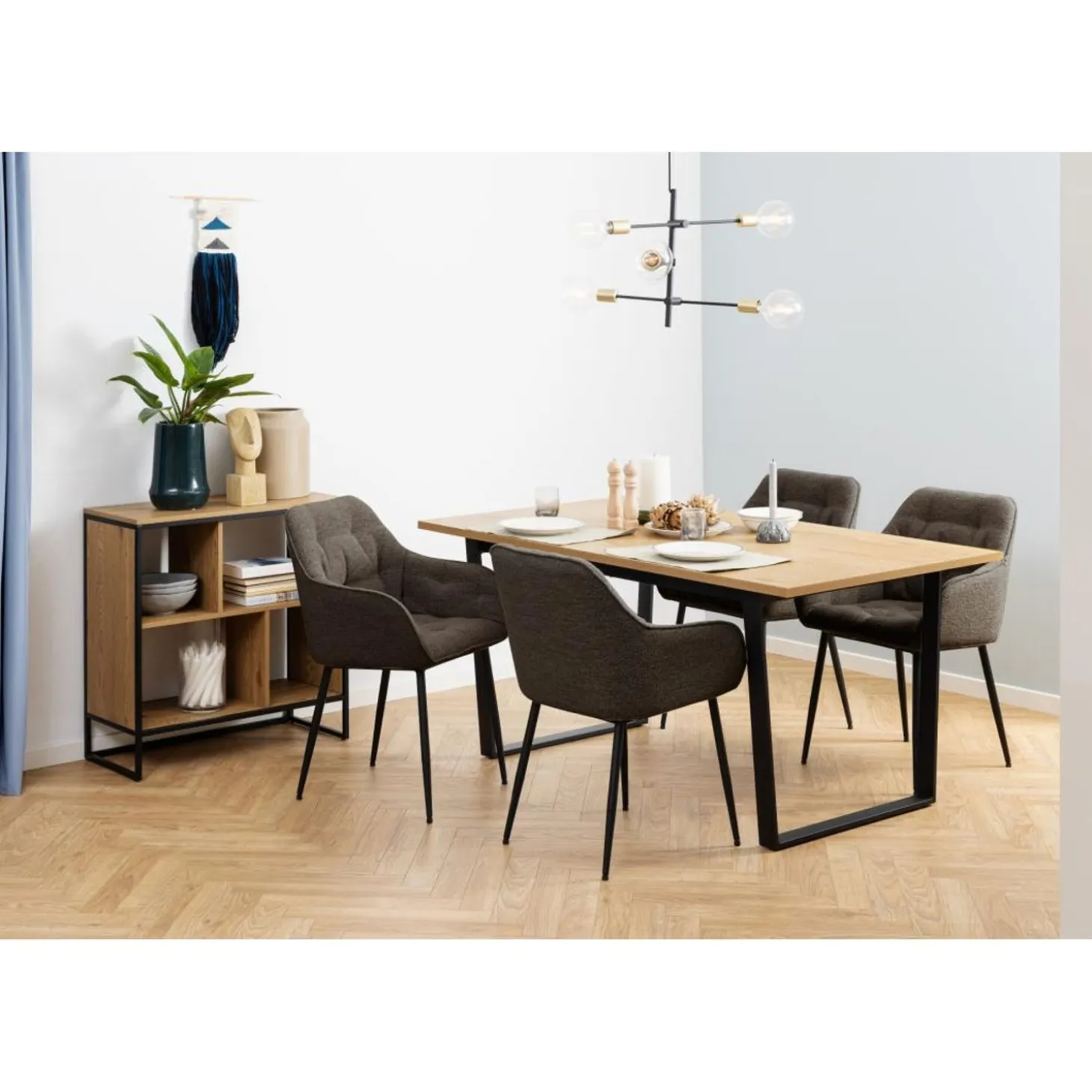 Toulon Karmstol Monza tyg Taupe