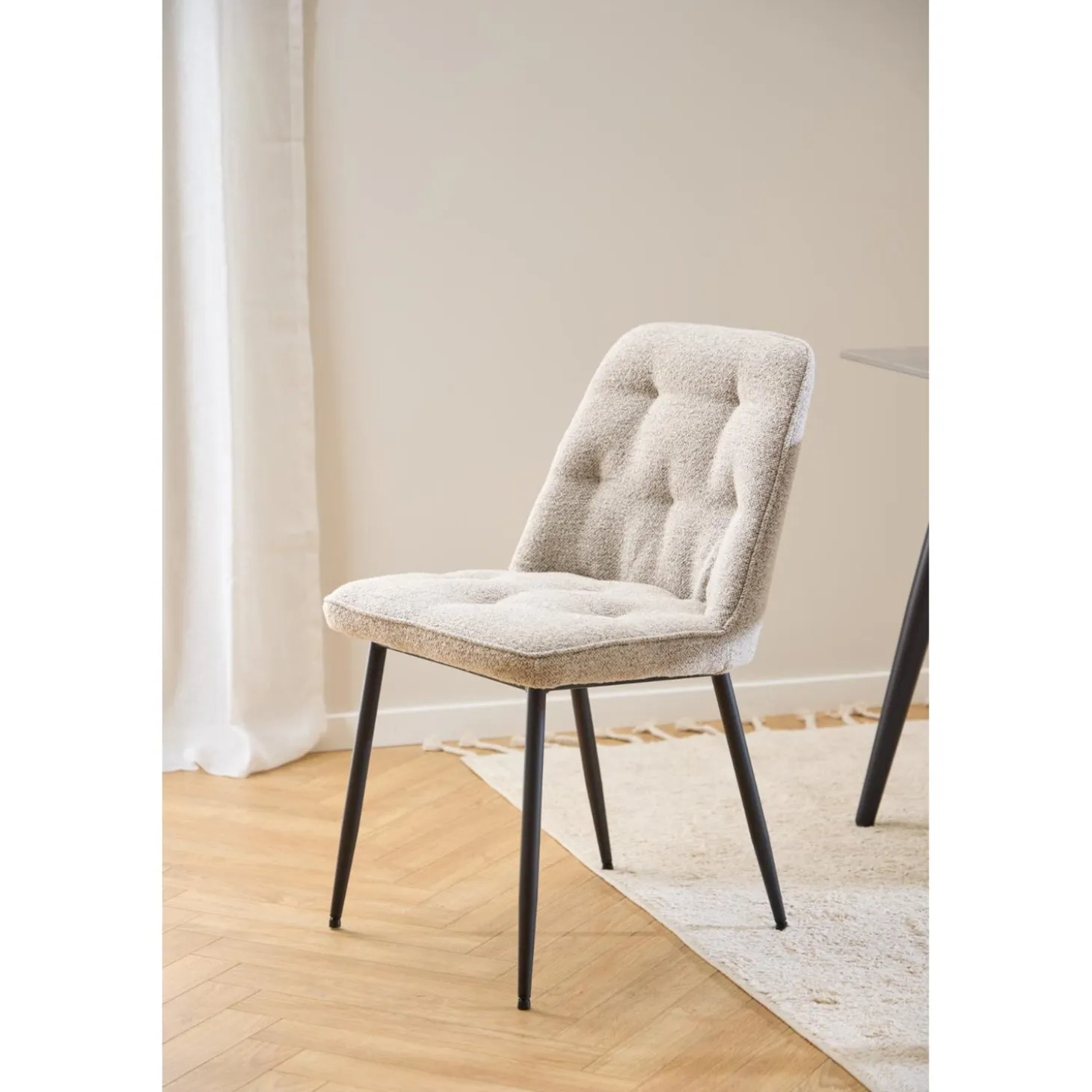 Toulon Matstol Monza tyg Beige